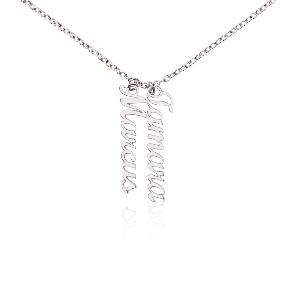 Custom multi name necklace