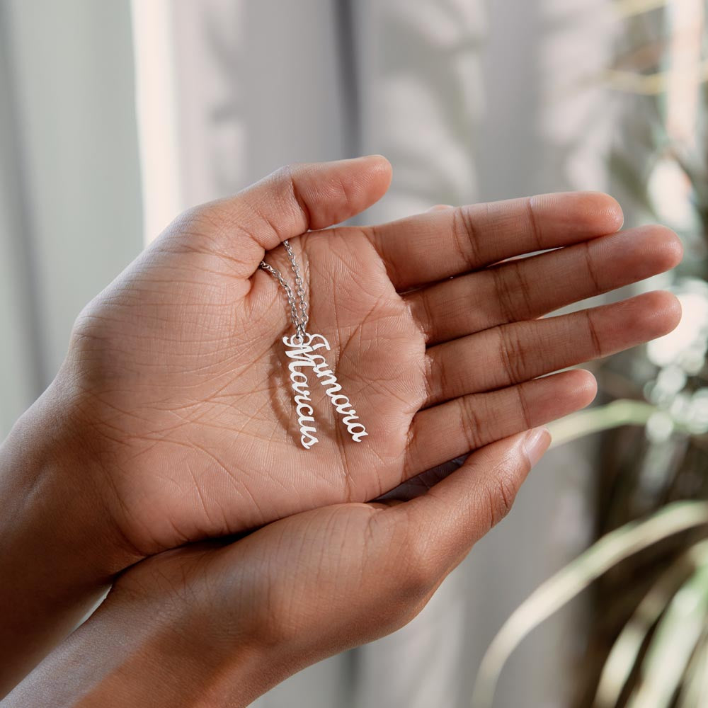 Custom multi name necklace