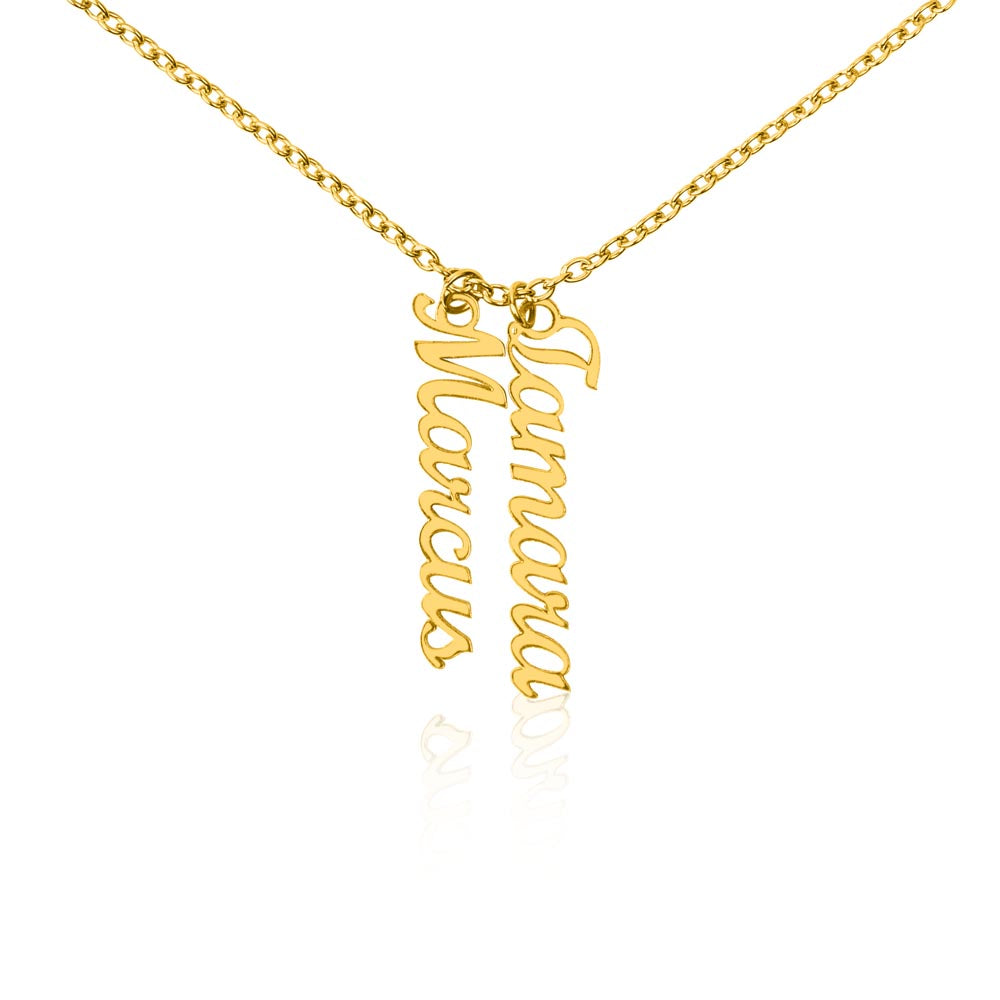 Custom multi name necklace