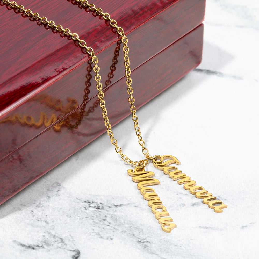 Custom multi name necklace